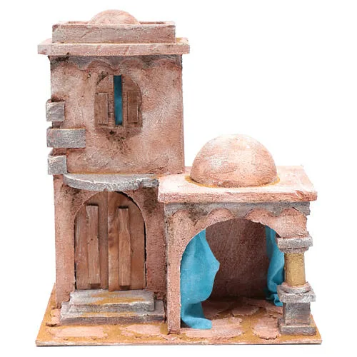 Casita de estilo árabe con porticado 35x30x20 cm